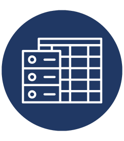 Decorative icon of an Excel table.